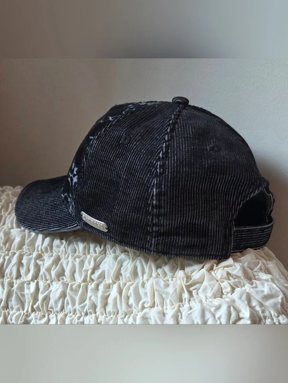 Yamaha Unisex Corduroy Logo Baseball Cap With Floral Pattern
